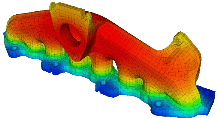 Evaluation directe de l'état thermomécanique stabilisé d'un collecteur d'échappement (STELLANTIS) 